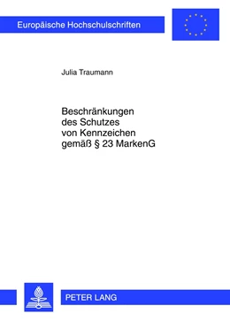 Abbildung von Traumann | Beschränkungen des Schutzes von Kennzeichen gemäß § 23 MarkenG | 1. Auflage | 2012 | 5373 | beck-shop.de
