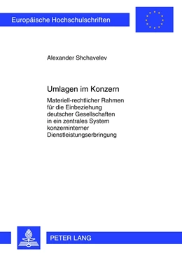 Abbildung von Shchavelev | Umlagen im Konzern | 1. Auflage | 2012 | 5379 | beck-shop.de