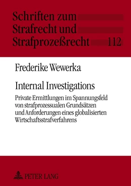 Abbildung von Wewerka | Internal Investigations | 1. Auflage | 2012 | 112 | beck-shop.de
