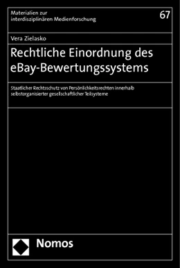 Abbildung von Zielasko | Rechtliche Einordnung des eBay-Bewertungssystems | 1. Auflage | 2012 | 67 | beck-shop.de