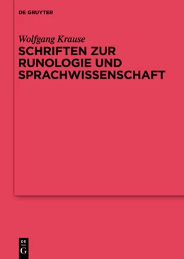 Abbildung von Beck / Düwel | Schriften zur Runologie und Sprachwissenschaft | 1. Auflage | 2013 | beck-shop.de