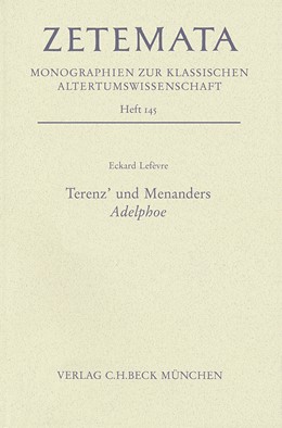 Cover: Lefèvre, Eckard, Terenz' und Menanders Adelphoe