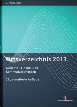 Abbildung von Ortsverzeichnis 2013 | 29. Auflage | 2013 | beck-shop.de