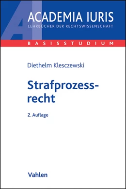 Abbildung von Klesczewski | Strafprozessrecht | 2. Auflage | 2013 | beck-shop.de