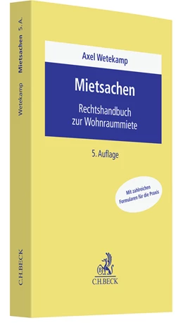 Abbildung von Wetekamp | Mietsachen | 5. Auflage | 2023 | beck-shop.de
