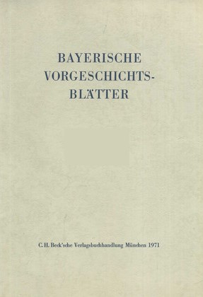 Cover:, Bayerische Vorgeschichtsblätter 2013