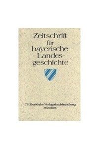 Cover:, Zeitschrift für bayerische Landesgeschichte Band 76 Heft 2/2013