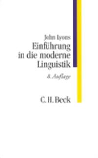 Cover: Lyons, John, Einführung in die moderne Linguistik