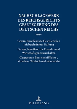 Abbildung von Glöckner / Schubert | Nachschlagewerk des Reichsgerichts - Gesetzgebung des Deutschen Reichs | 1. Auflage | 2012 | beck-shop.de