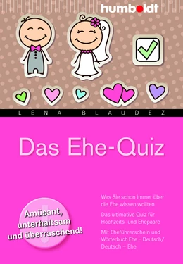 Abbildung von Blaudez | Das Ehe-Quiz | 1. Auflage | 2013 | beck-shop.de