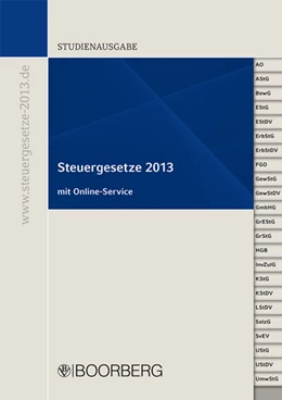 Abbildung von Studienausgabe Steuergesetze 2013 | 1. Auflage | 2013 | beck-shop.de