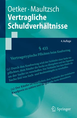 Abbildung von Oetker / Maultzsch | Vertragliche Schuldverhältnisse | 4. Auflage | 2013 | beck-shop.de