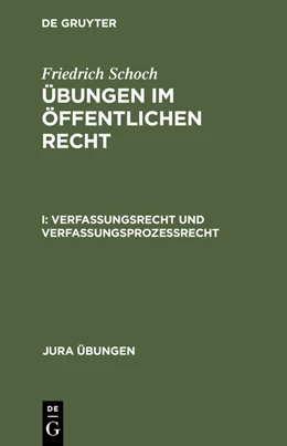 Abbildung von Schoch | Verfassungsrecht und Verfassungsprozeßrecht | 1. Auflage | 2012 | beck-shop.de