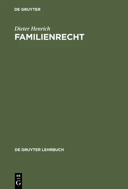 Abbildung von Henrich | Familienrecht | 5. Auflage | 2012 | beck-shop.de