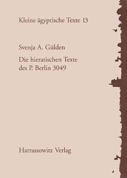 Abbildung von Gülden | Die hieratischen Texte des P. Berlin 3049 | 1. Auflage | 2001 | 13 | beck-shop.de