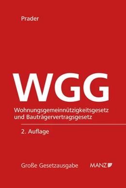 Abbildung von Prader | WGG - Wohnungsgemeinnützigkeitsgesetz | 1. Auflage | 2012 | 70 | beck-shop.de