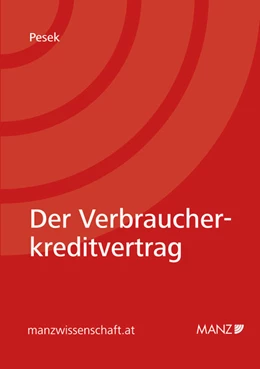 Abbildung von Pesek | Der Verbraucherkreditvertrag | 1. Auflage | 2012 | beck-shop.de