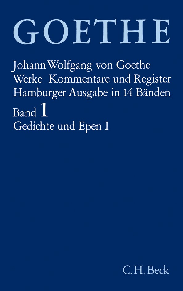 Cover: Goethe, Johann Wolfgang von, Gedichte und Epen I