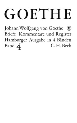 Cover: Goethe, Johann Wolfgang von, Briefe der Jahre 1821-1832
