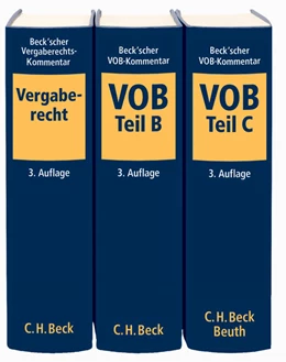 Abbildung von Beck'scher VOB- und Vergaberechts-Kommentar | 3. Auflage | 2014 | beck-shop.de