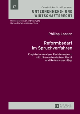 Abbildung von Loosen | Reformbedarf im Spruchverfahren | 1. Auflage | 2013 | 17 | beck-shop.de