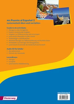 Abbildung von Puente al Español 2. Cuaderno de actividades mit CD-ROM und CD für Schüler | 1. Auflage | 2015 | beck-shop.de