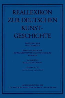 Abbildung von Schmitt, Otto | Reallexikon Dt. Kunstgeschichte 101. Lieferung: Fläche (Werkzeug) - Flamboyant | 1. Auflage | 1992 | beck-shop.de