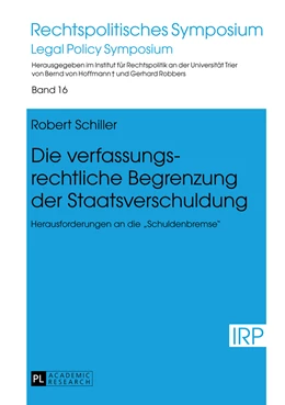 Abbildung von Schiller | Die verfassungsrechtliche Begrenzung der Staatsverschuldung | 1. Auflage | 2013 | 16 | beck-shop.de