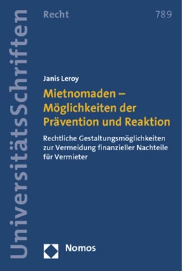 Abbildung von Leroy | Mietnomaden - Möglichkeiten der Prävention und Reaktion | 1. Auflage | 2013 | 789 | beck-shop.de