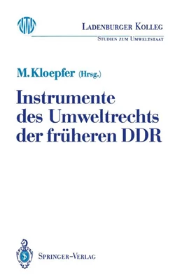 Abbildung von Kloepfer | Instrumente des Umweltrechts der früheren DDR | 1. Auflage | 1991 | beck-shop.de