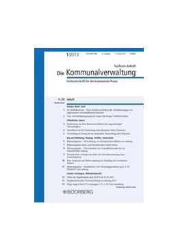 Abbildung von Die Kommunalverwaltung Sachsen-Anhalt | 29. Auflage | 2024 | beck-shop.de
