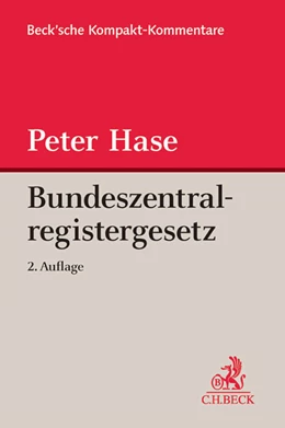 Abbildung von Hase | Bundeszentralregistergesetz: BZRG | 2. Auflage | 2014 | beck-shop.de