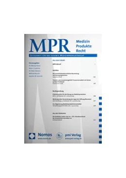 Abbildung von Medizin Produkte Recht • MPR | 18. Auflage | 2024 | beck-shop.de