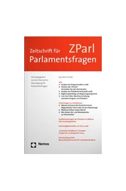 Abbildung von Zeitschrift für Parlamentsfragen - ZParl | 49. Auflage | 2024 | beck-shop.de