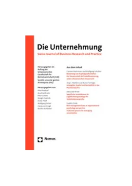 Abbildung von Die Unternehmung | 72. Auflage | 2024 | beck-shop.de