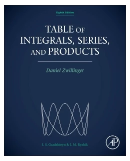 Abbildung von Jeffrey / Zwillinger | Table of Integrals, Series, and Products | 8. Auflage | 2014 | beck-shop.de