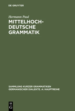 Abbildung von Paul | Mittelhochdeutsche Grammatik | 25. Auflage | 2013 | beck-shop.de
