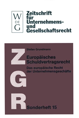 Abbildung von Grundmann | Europäisches Schuldvertragsrecht | 1. Auflage | 2013 | beck-shop.de