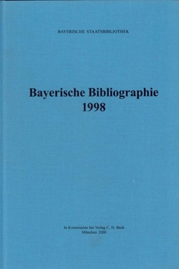 Cover:, Bayerische Bibliographie  1998