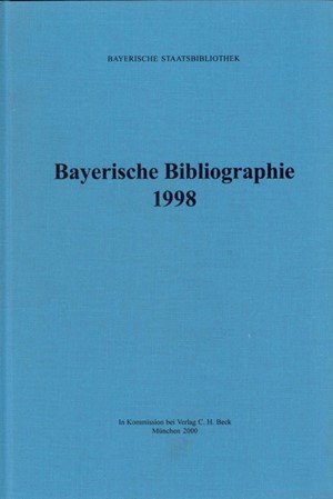 Cover: , Bayerische Bibliographie  1998