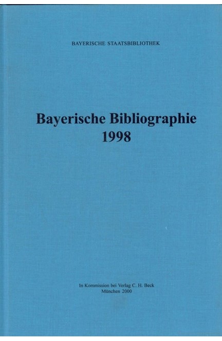 Cover: , Bayerische Bibliographie  1998