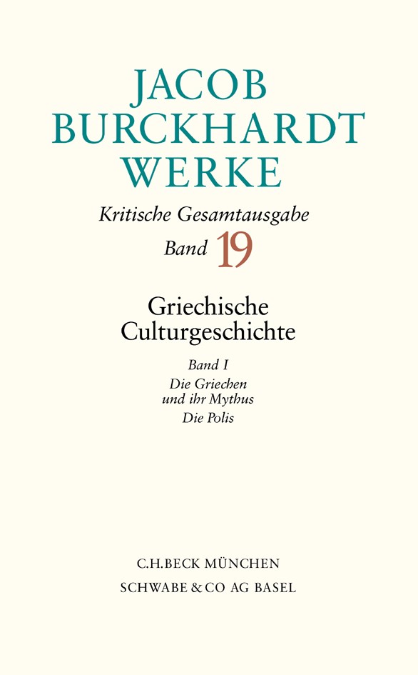 Cover: Burckhardt, Jacob, Griechische Culturgeschichte I