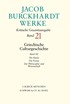 Cover: Burckhardt, Jacob, Griechische Culturgeschichte III