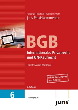 Abbildung von Würdinger | juris PraxisKommentar BGB: Band 6: Internationales Privatrecht und UN-Kaufrecht | 7. Auflage | 2014 | beck-shop.de