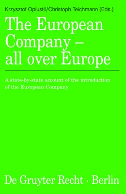 Abbildung von Oplustil / Teichmann | The European Company - all over Europe | 1. Auflage | 2012 | beck-shop.de