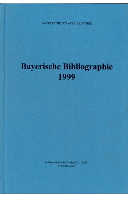 Cover: , Bayerische Bibliographie  1999