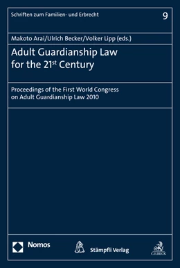 Abbildung von Arai / Becker | Adult Guardianship Law for the 21st Century | 1. Auflage | 2013 | 9 | beck-shop.de