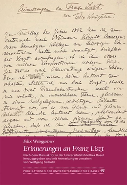 Abbildung von Weingartner / Seibold | Erinnerungen an Franz Liszt | 1. Auflage | 2015 | beck-shop.de