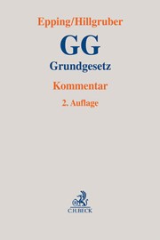 Grundgesetz: GG | Epping / Hillgruber | 2. Auflage, 2013 | Buch | beck