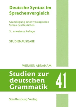 Abbildung von Abraham | Deutsche Syntax im Sprachenvergleich | 3. Auflage | 2019 | beck-shop.de